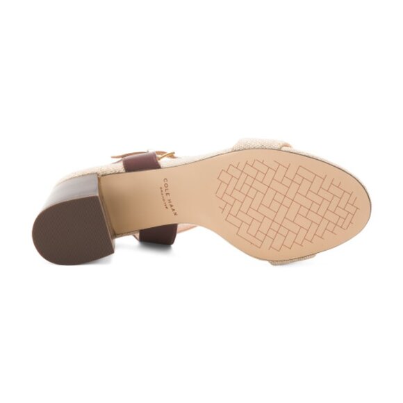 COLE HAAN Leather Josie Block Heel Sandals - Picture 3 of 6